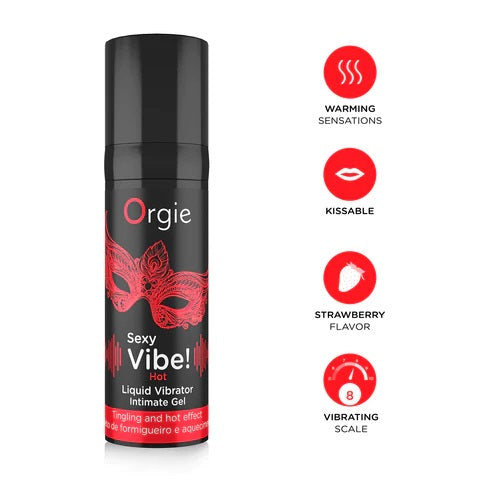 Orgie Sexy Vibe Hot Liquid Vibrator Tingling and Hot Effect 15 ml 0.5 fl oz