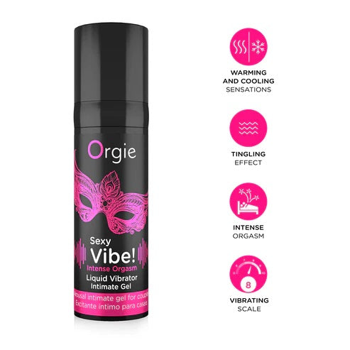 Orgie Sexy Vibe Liquid Vibrator Intense Orgasm Strong Arousal Gel 15 ML 0.5 FL OZ