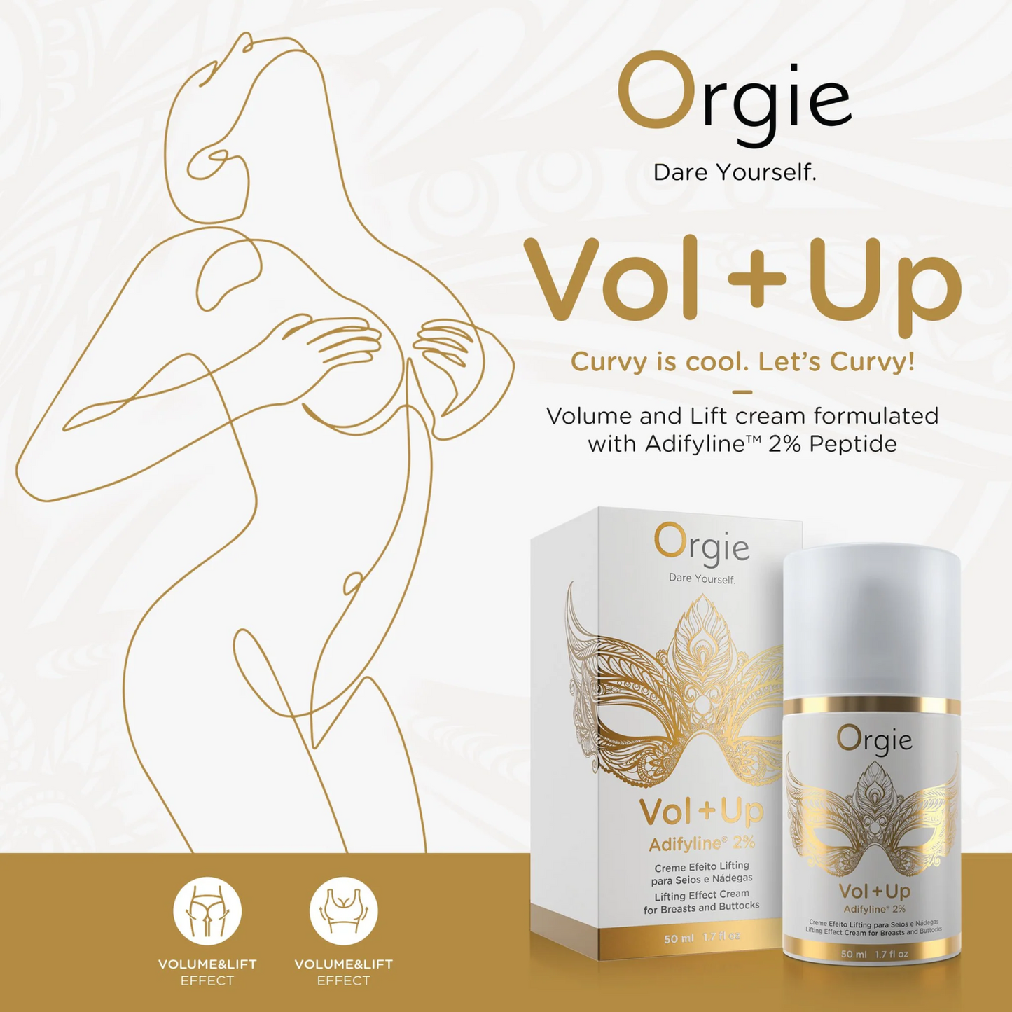 Orgie Vol + Up Lifting Effect Cream for Breasts and Buttocks 50ml