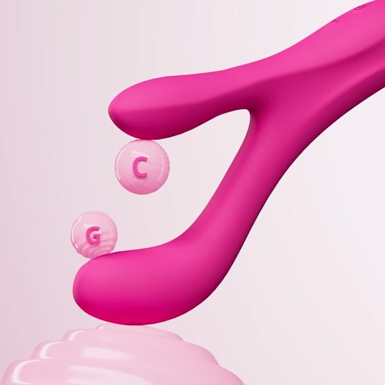 Lovense Osci 3 App-Controlled Oscillating, Vibrating and Heating Rabbit Vibrator