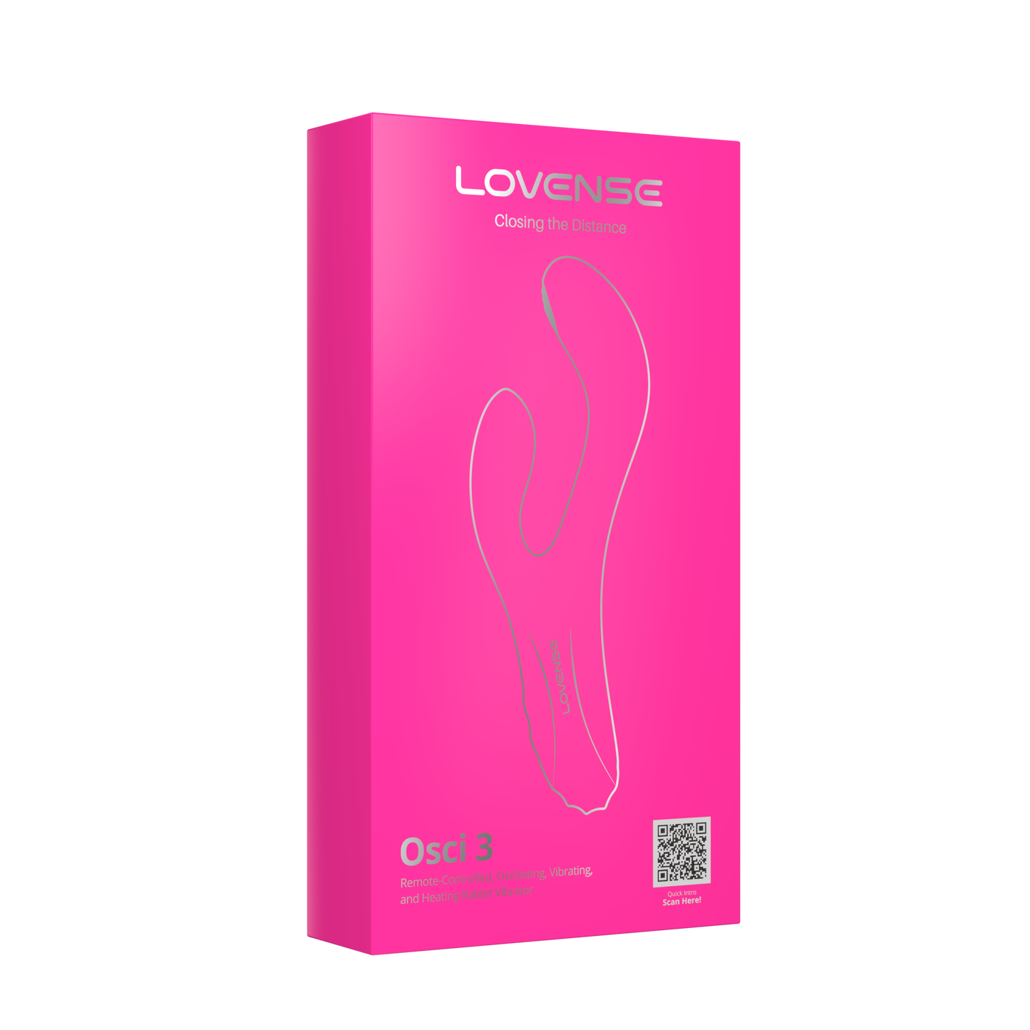 Lovense Osci 3 App-Controlled Oscillating, Vibrating and Heating Rabbit Vibrator
