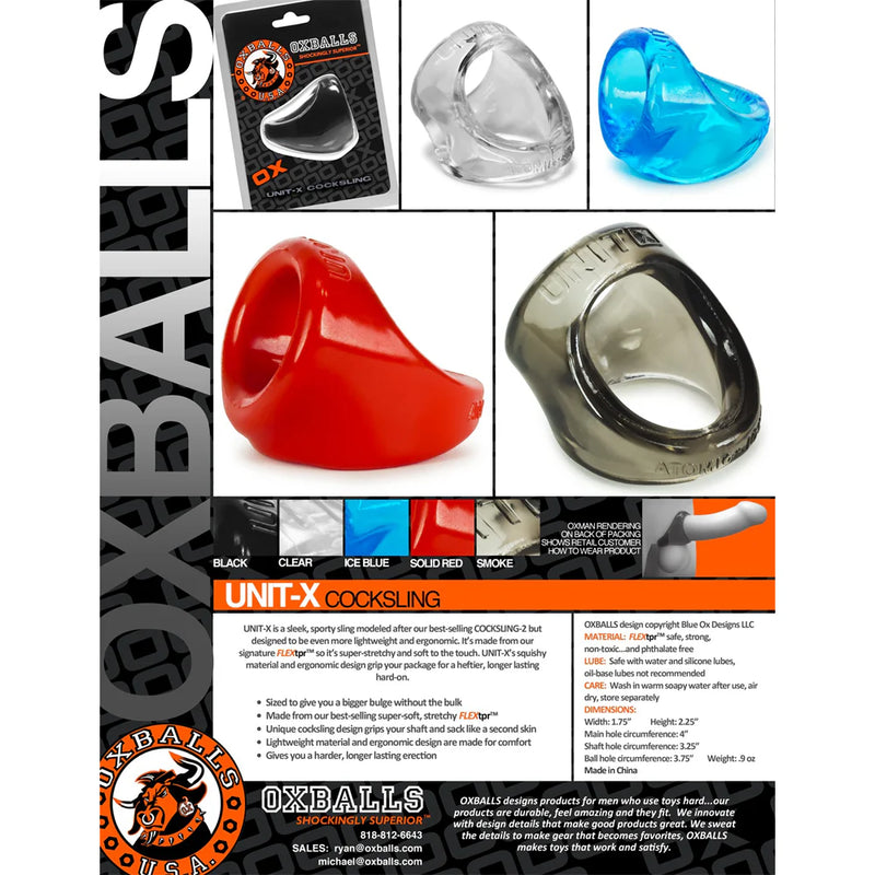 Oxballs Atomic Jock Unit-X CockSling (Authorized Dealer)