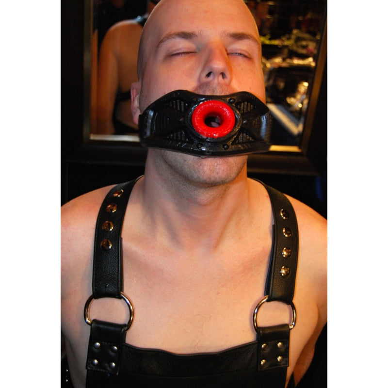 Oxballs Black Guard Gag with Strap and Red Insert [Limited Time Offer]