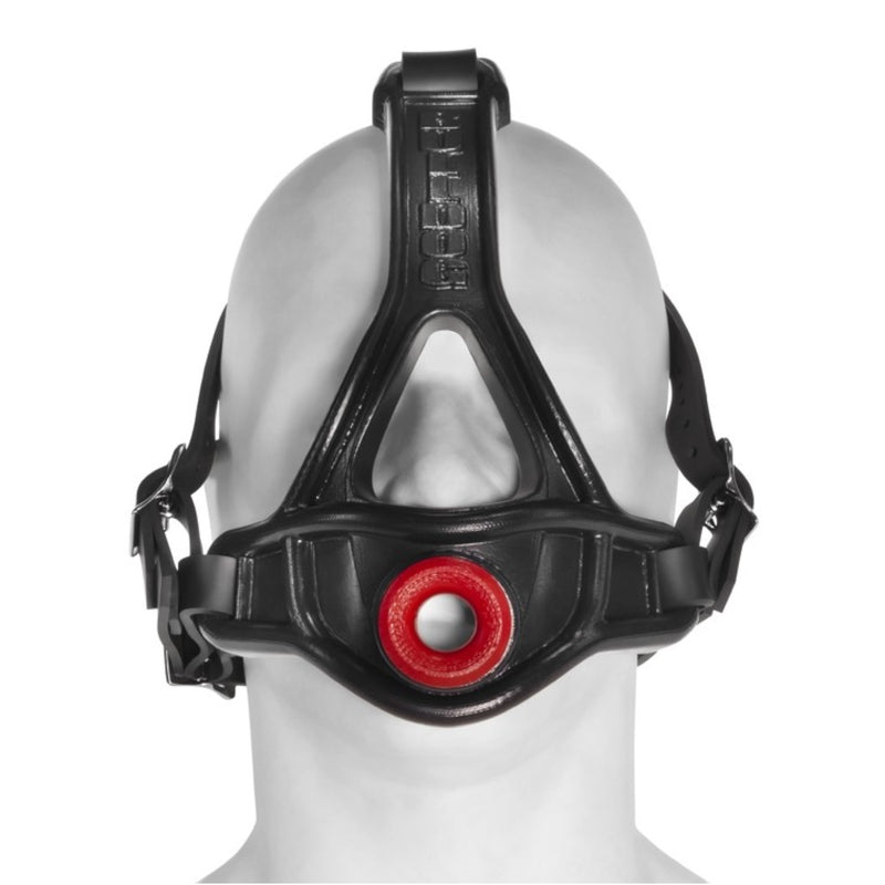 Oxballs Bulldog Silicone Head Harness Gag Black/Red [Limited Time Offer]