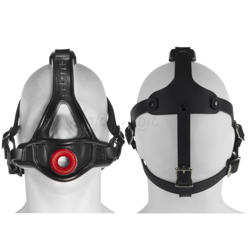 Oxballs Bulldog Silicone Head Harness Gag Black/Red [Limited Time Offer]
