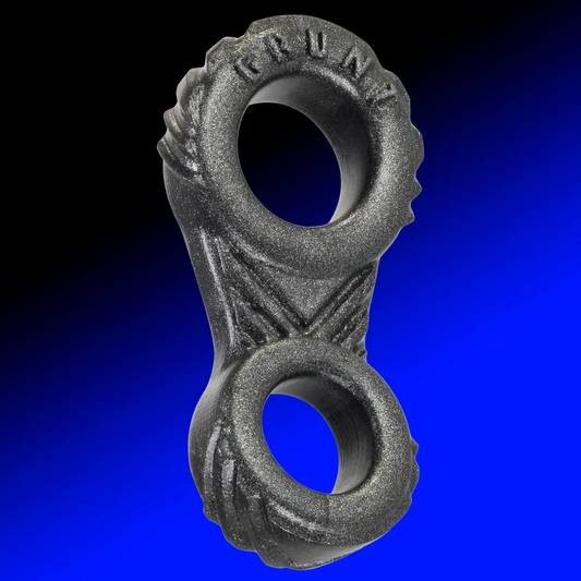 Oxballs GRUNT 8-Ball Treaded Liquid Platinum Silicone Cock & Ball Ring
