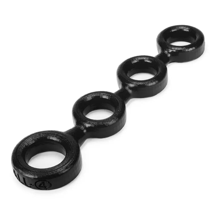 Oxballs 4-Ball Cock Ring With 3-Attached Ball Rings OX-1079