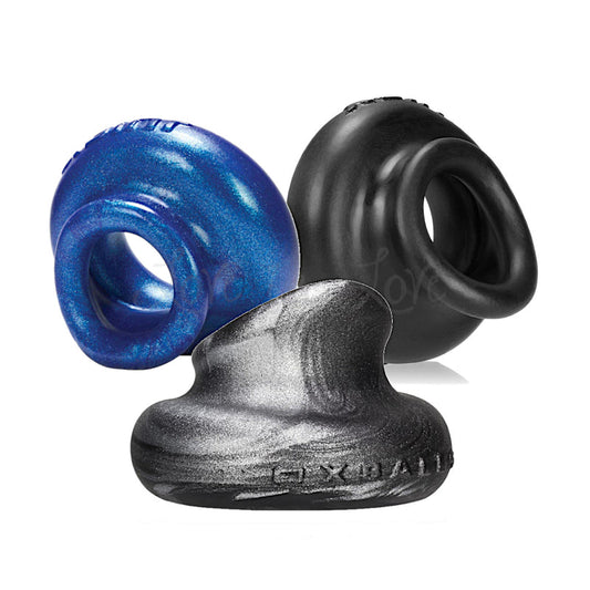 Oxballs Juicy Pumper Fatty Cock Ring - Pure Platinum Silicone - Black, Blue or Smog
