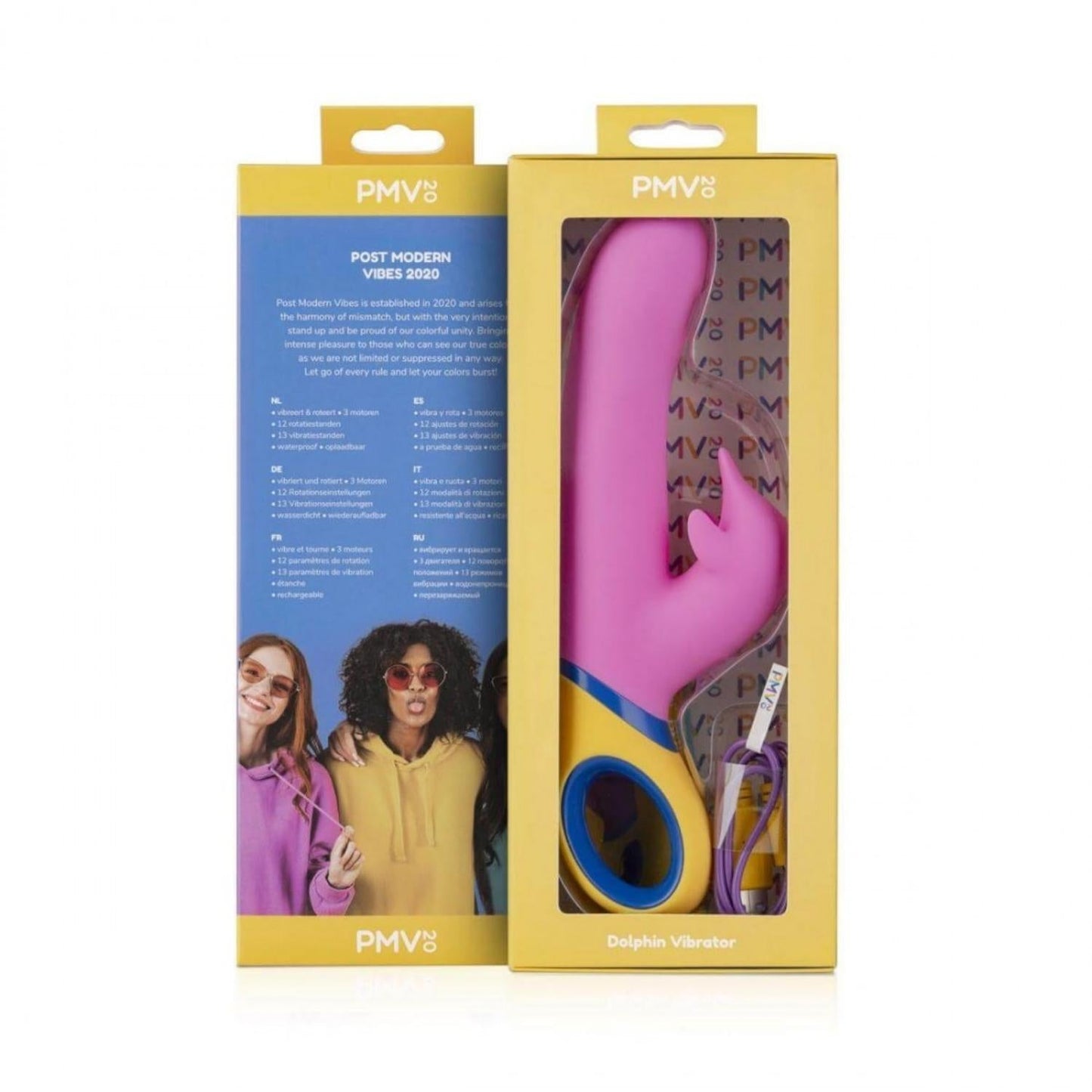 PMV20 Dolphin Vibrator Silicone Pink