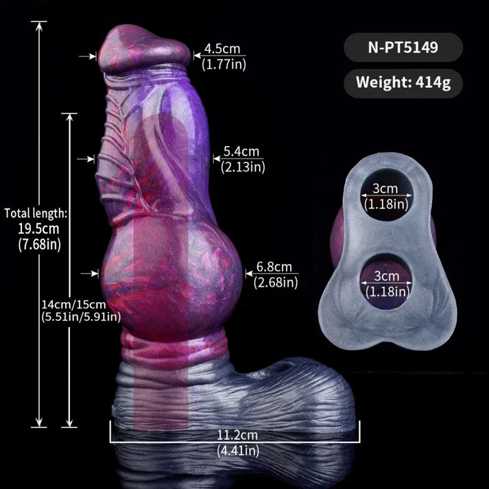Phantom Knotted Fantasy Penis Sleeve 7.7 Inch [Limited Time Offer]