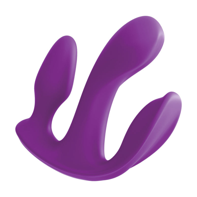 Pipedream 3Some Myself and Us Total Ecstasy Silicone Vibrator Purple [Clearance SALE*]