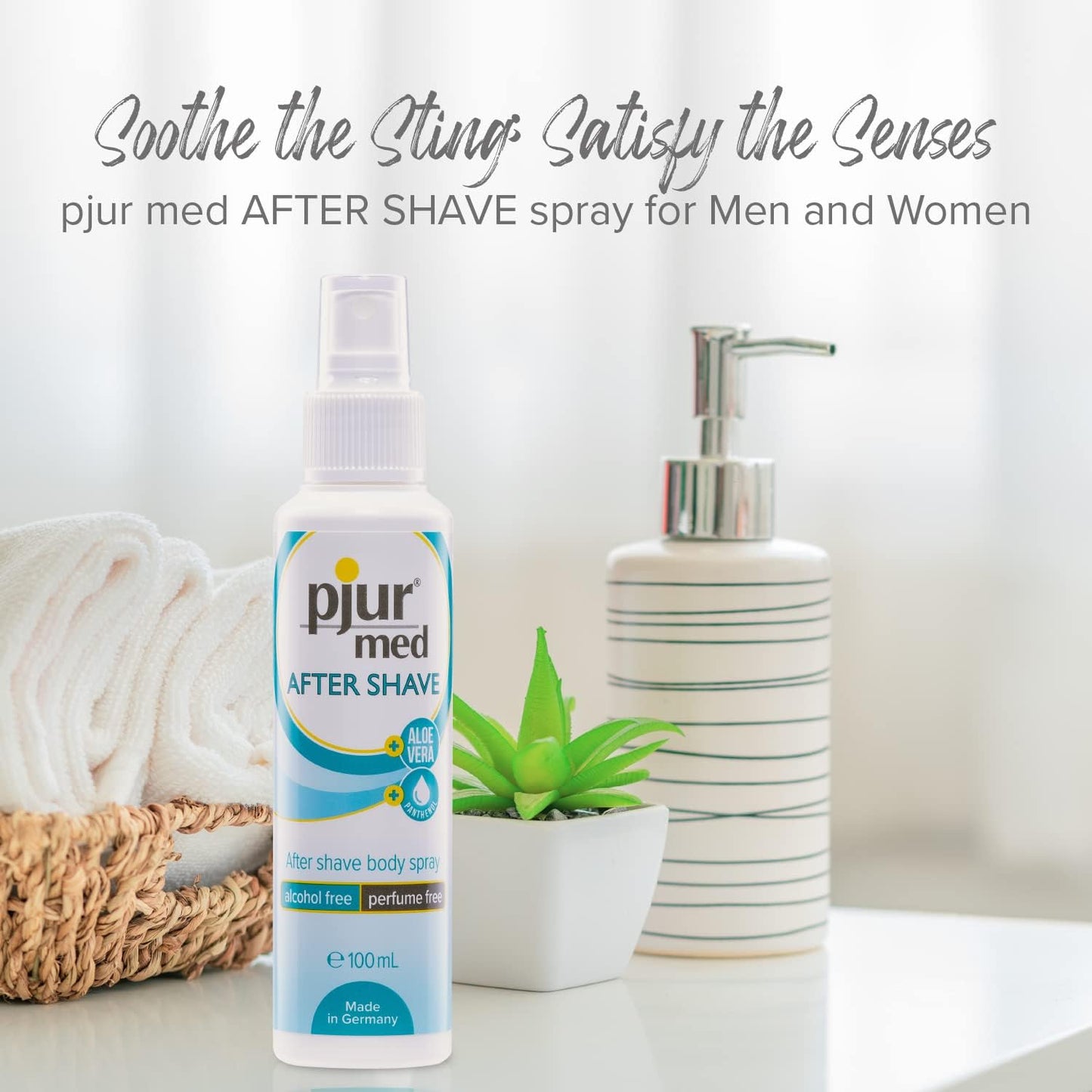 Pjur Med After Shave Body Spray 100 ML Alcohol Free Perfume Free