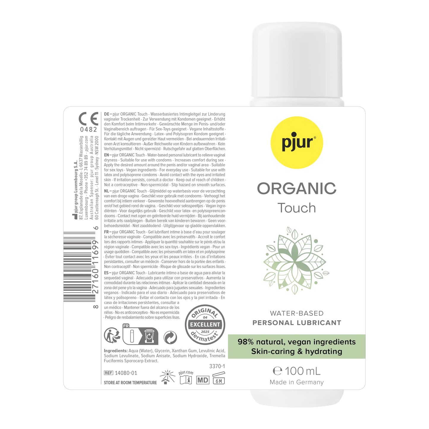 Pjur Organic Touch Water-Based Natural Lubricant 100 ML