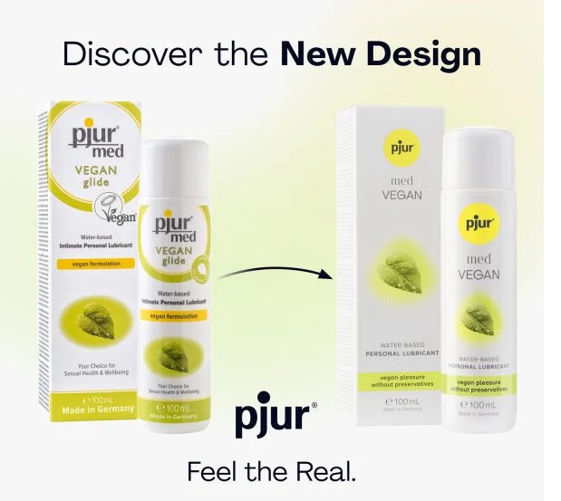Pjur Med Vegan Glide Water based Lubricant 100 ML 3.4 FL OZ (New Packaging Design)