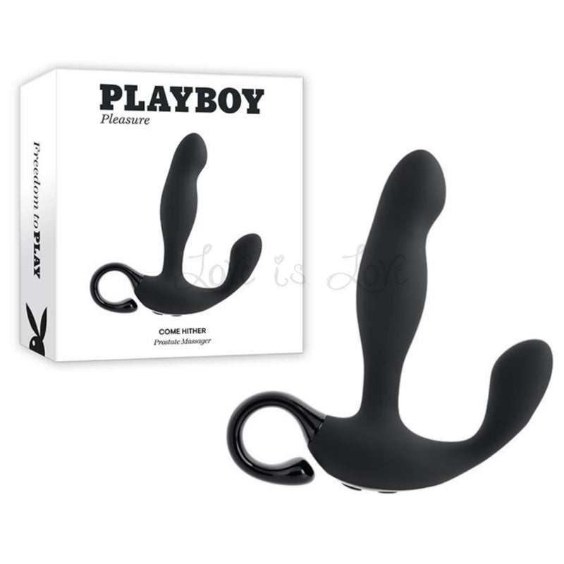 Playboy Come Hither Rechargeable Silicone Prostate Massager With Remot