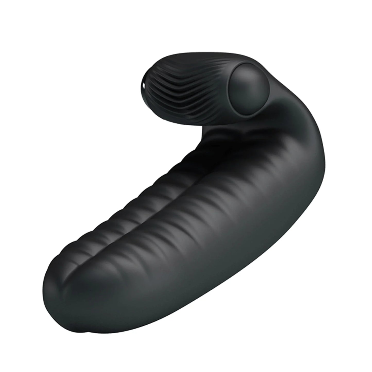 Pretty Love Abbott Double Finger Sleeve Vibrator Black