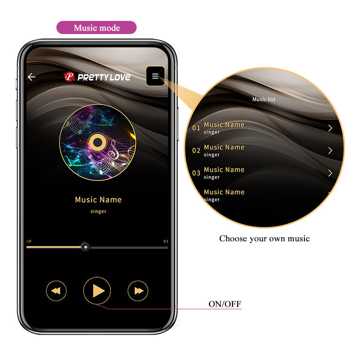 Pretty Love August App Controlled Couples Vibrator