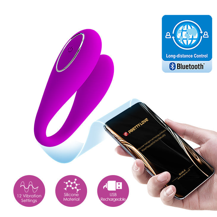 Pretty Love August App Controlled Couples Vibrator
