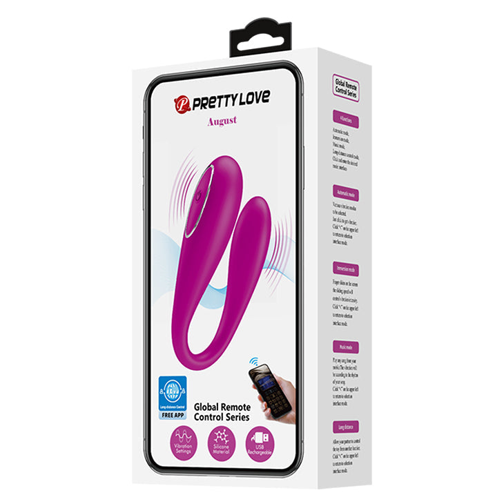 Pretty Love August App Controlled Couples Vibrator
