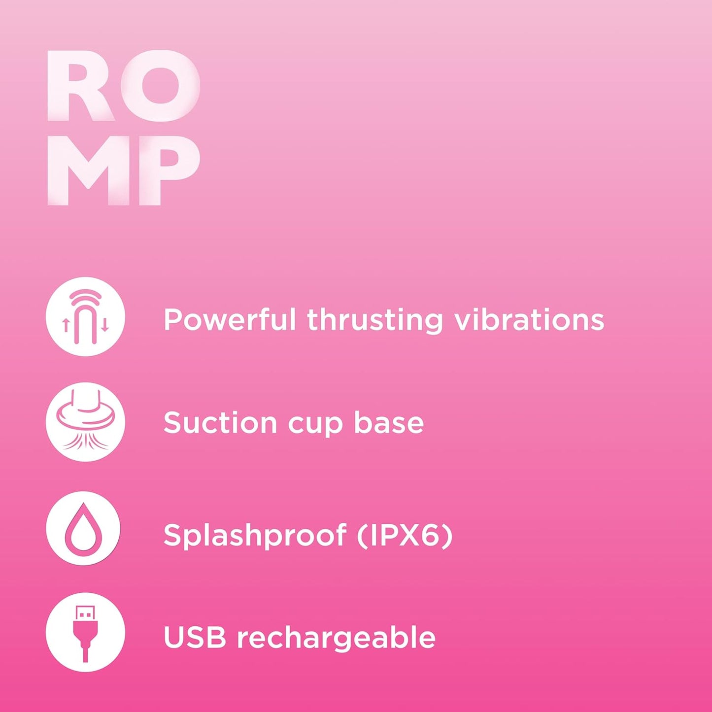 ROMP Jiggle Silicone Thrusting Vibrator 9 Inch