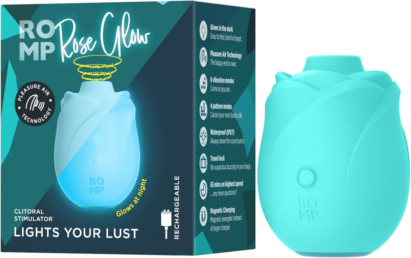 ROMP Rose Glow Rechargeable Clitoral Stimulator