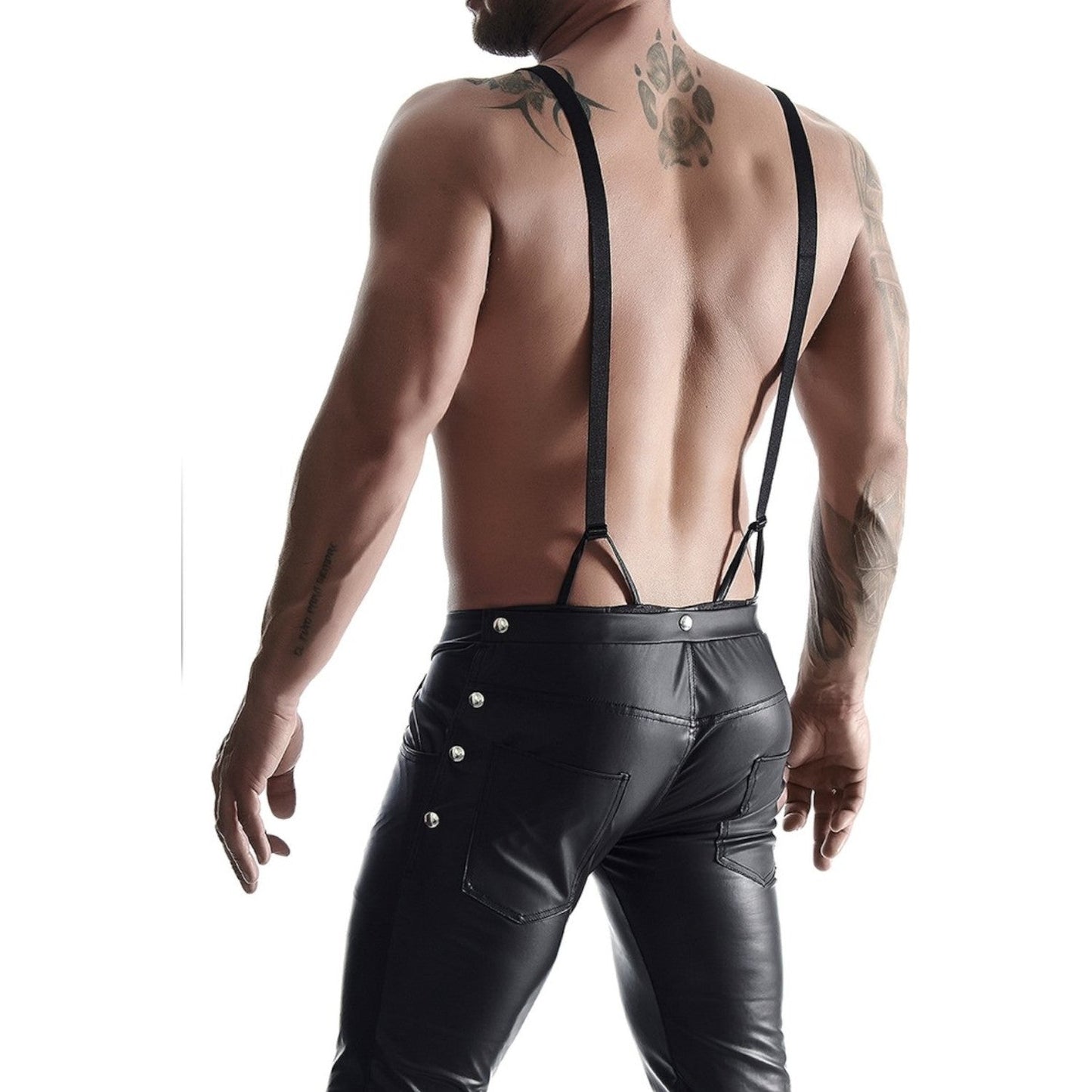 Regnes Fetish Planet Lingerie Outlet 3/4 Men's Pants in Bavarian Style Black Small [SALE]
