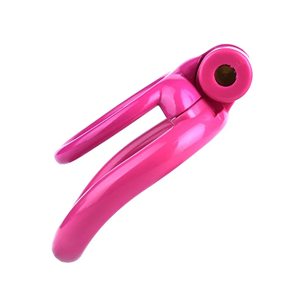Resin 3D Printed Dual Cock Ring Chastity Cage #215 4 Rings Pink
