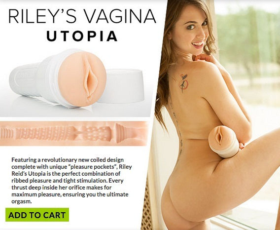 Fleshlight Girl Riley Reid Utopia Vagina or Euphoria Butt