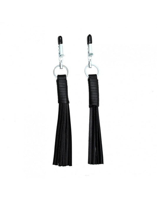 Rimba Alligator Nipple Clamps with Leather Tassels RIM 7699 [SALE*]