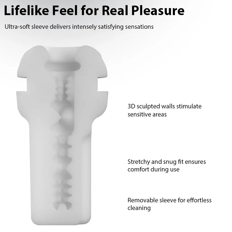 Svakom Robin Light-Weight Powerful Silicone Vibrating Masturbator (Hypnotic Vibrations) or Replacement Sleeve