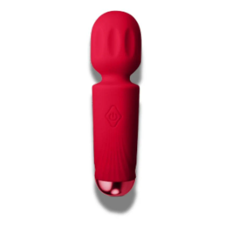 Rocks Off Rechargeable Mini Wand 16 Functions Azalea Red (Pocket Size & Travel Ready)
