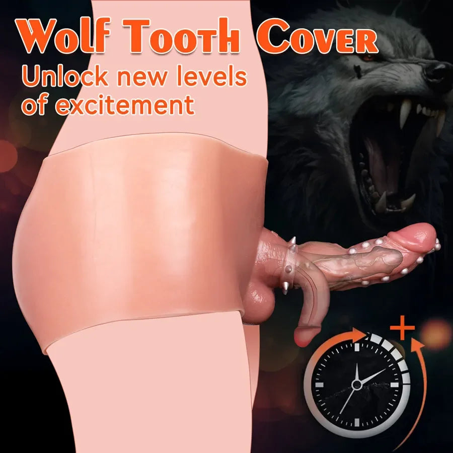 Silicone Strap-on Hollow Spiky Penis Briefs 7.3 inch [Limited Time Offer]