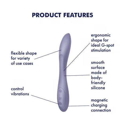 Satisfyer G-Spot Multi Vibrator Flex 1 Blue or Flex 2 Lilac (Authorize