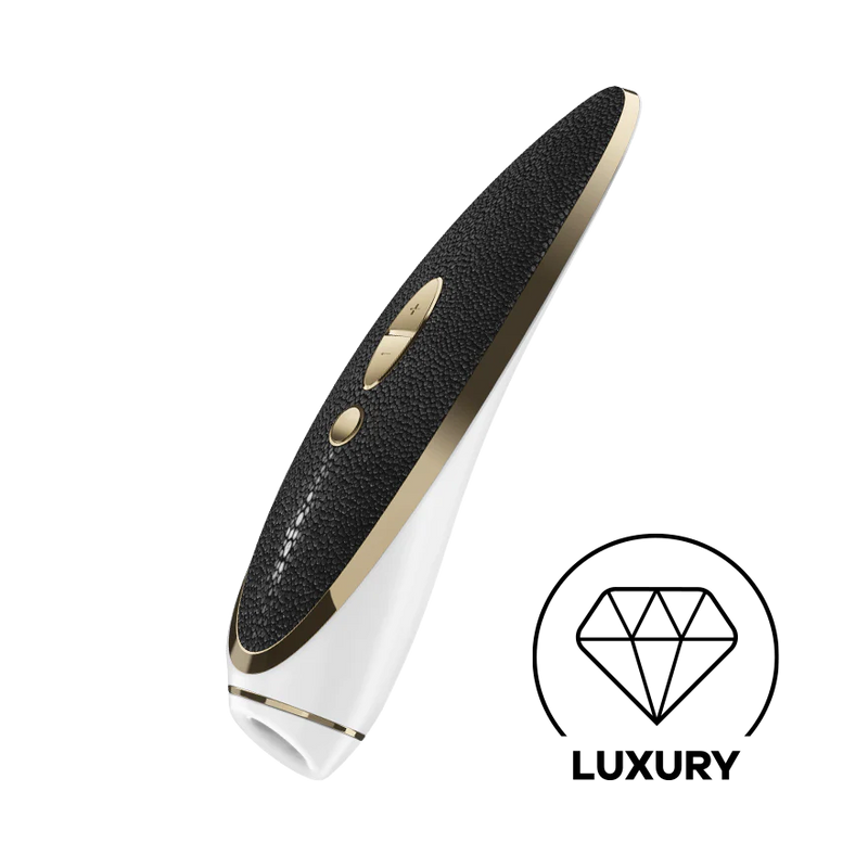 Satisfyer Luxury Precious Metal And Leather Clit Massager [Limited Time Offer](Latest New Packaging)