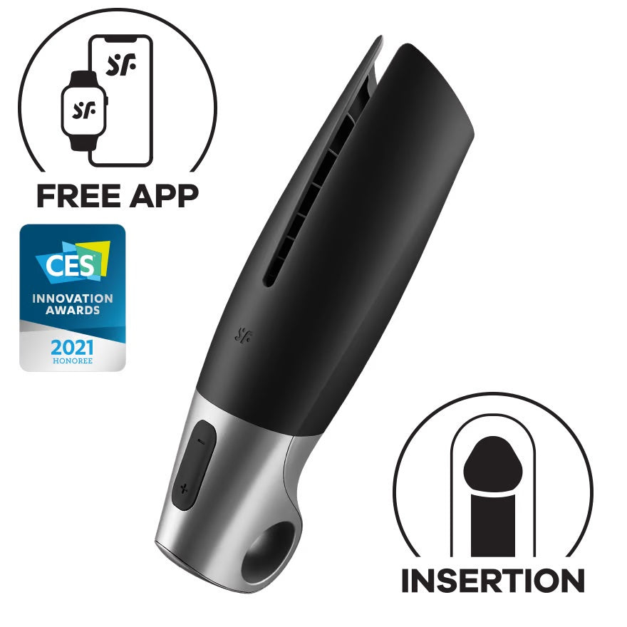 Satisfyer Power Masturbator App-Controlled Stroker Vibrator