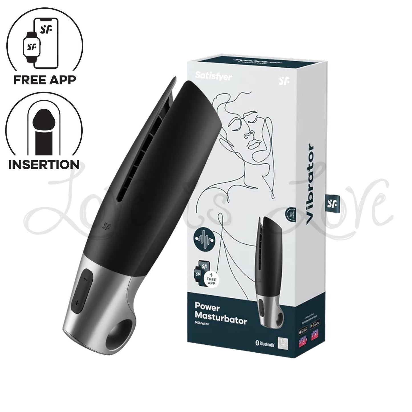 Satisfyer Power Masturbator App-Controlled Stroker Vibrator