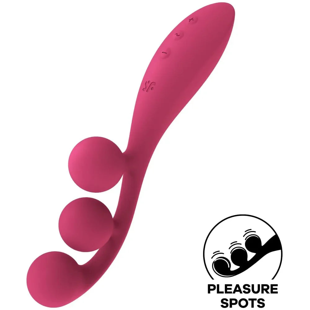 Satisfyer Tri Ball 1 Versatile Triple Stimulation Vibrator Red