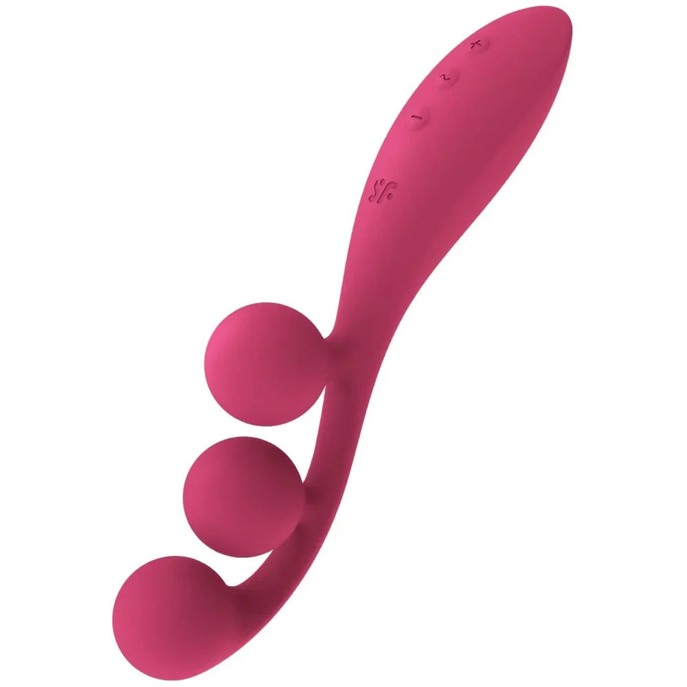 Satisfyer Tri Ball 1 Versatile Triple Stimulation Vibrator Red