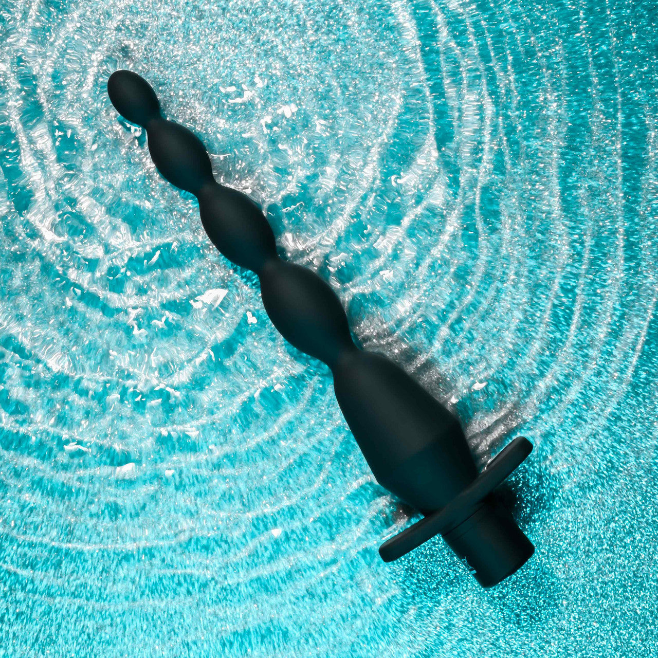 Selopa Vibrating Silicone Butt Beads Rechargeable Anal Silicone Black