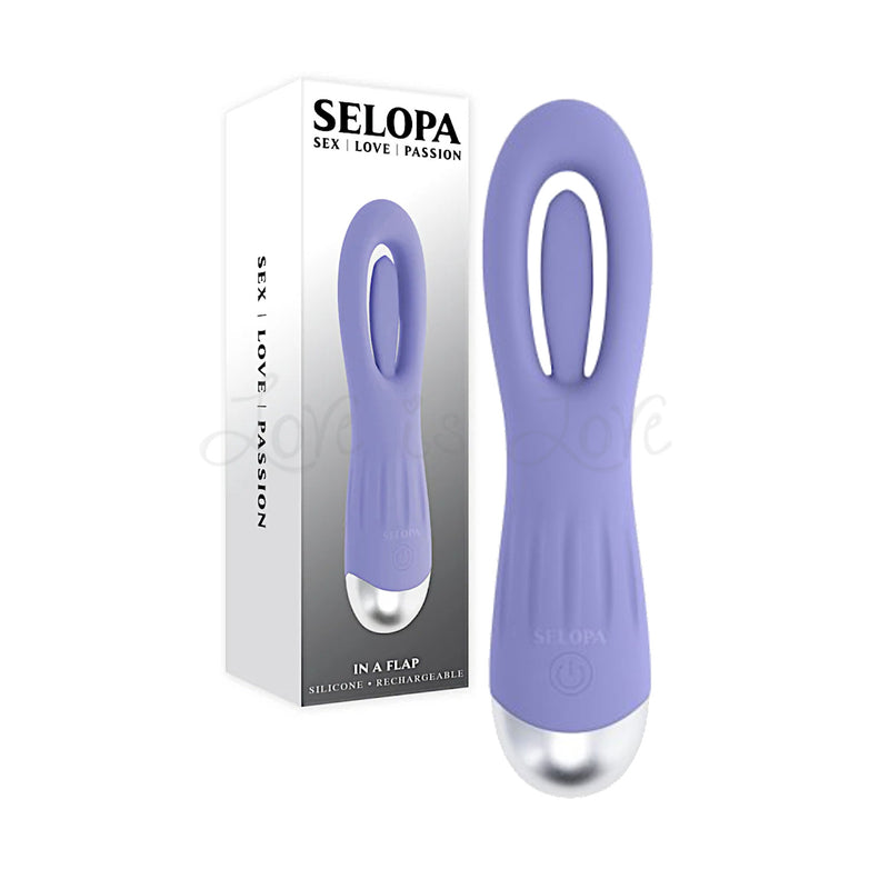 Selopa In A Flap Tongue Flicking Vibrator Purple