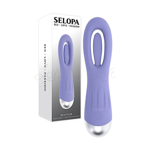 Selopa In A Flap Tongue Flicking Vibrator Purple