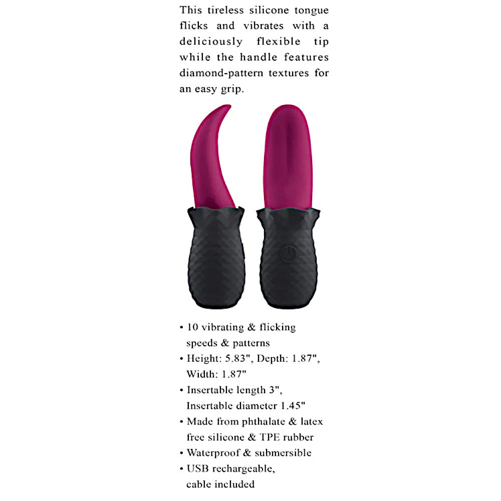 Selopa Tongue Teaser Rechargeable Silicone Vibrator