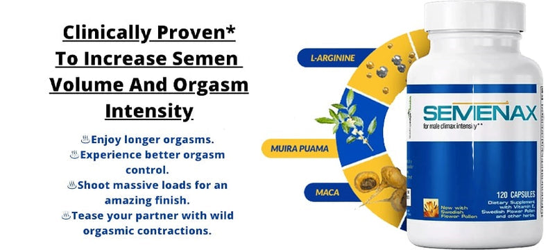 Semenax Pills Male Enhancement 120 Capsules  [Authorized Dealer]
