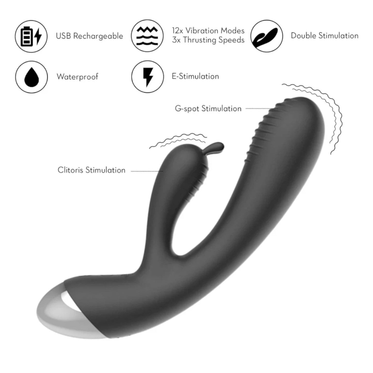 Shots ElectroShock E-Stim Rabbit Vibrator