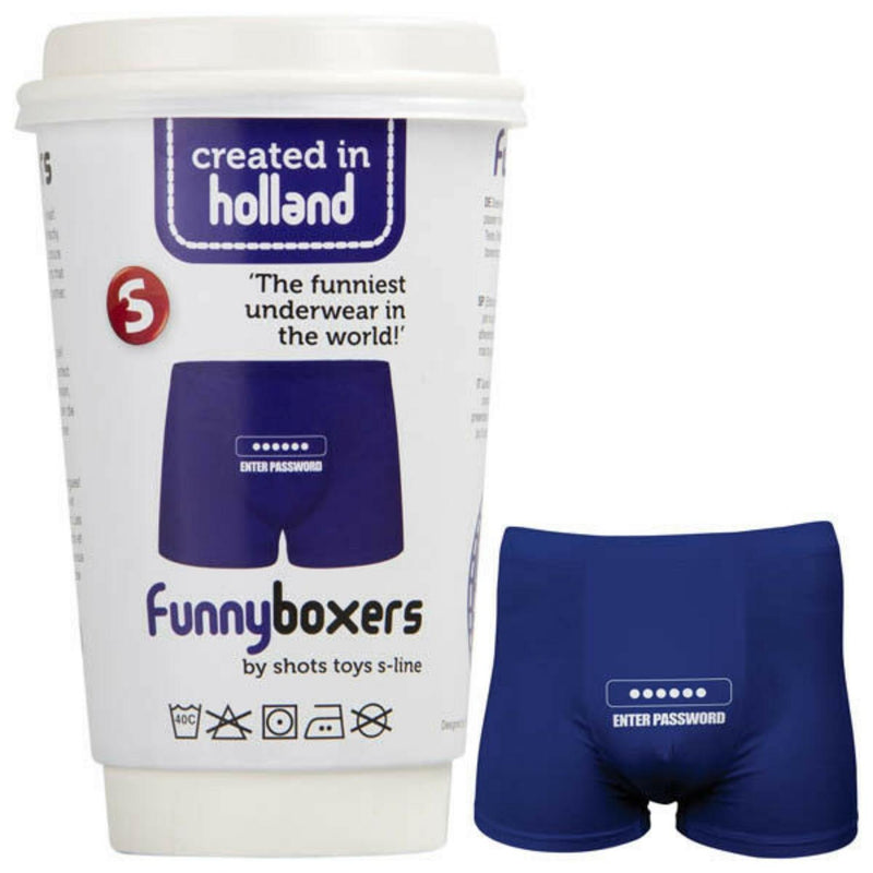 Shots Funny Boxers - Enter Password or 45 Miles To Go or You Suck