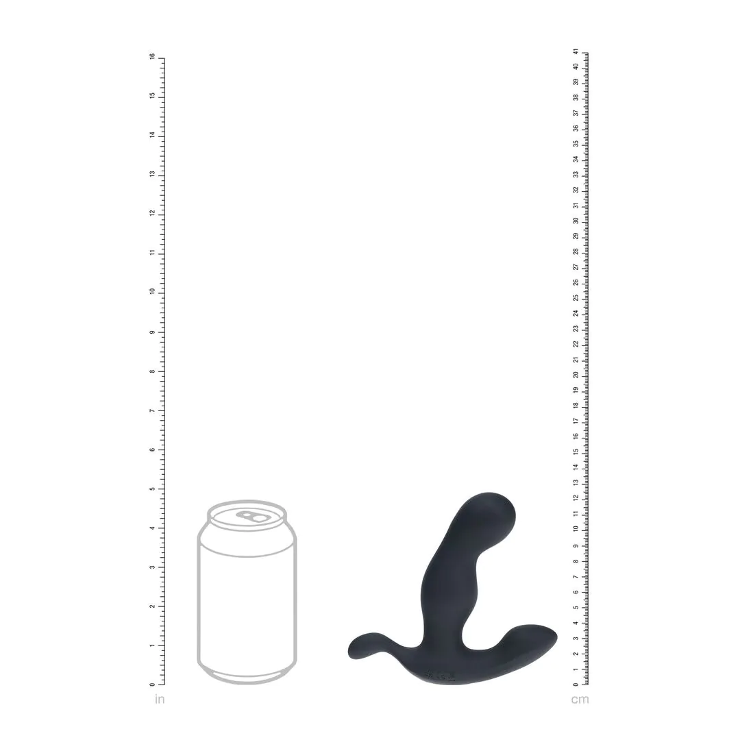 Shots LEVELZ Heating and Vibrating Silicone Prostate Stimulator - Black