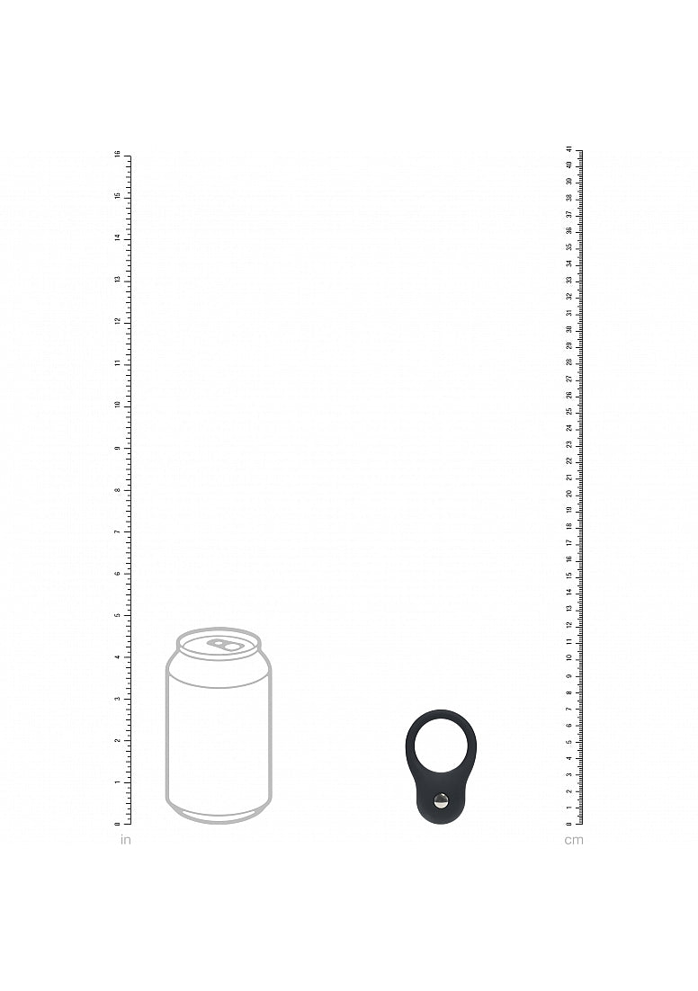Shots LEVELZ Silicone Training Cock Ring Black Small