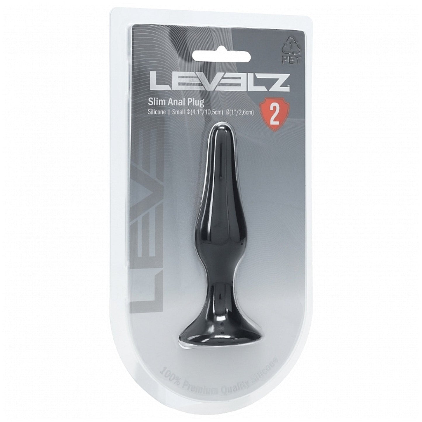 Shots LEVELZ Slim Silicone Anal Plug Black