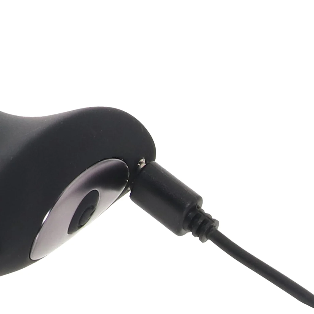 Shots LEVELZ Vibrating and Rotating Silicone Anal Plug with Ball Stimulator - Black