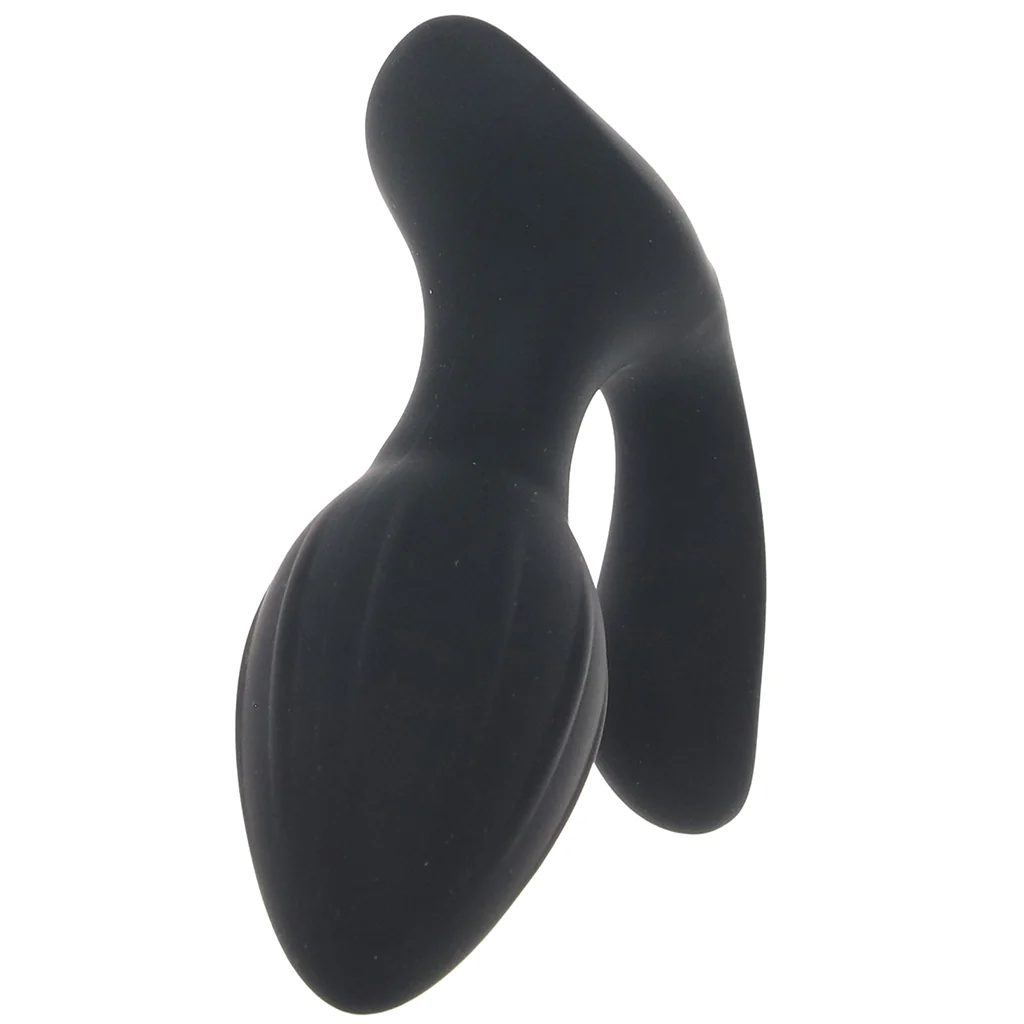 Shots LEVELZ Vibrating and Rotating Silicone Anal Plug with Ball Stimulator - Black